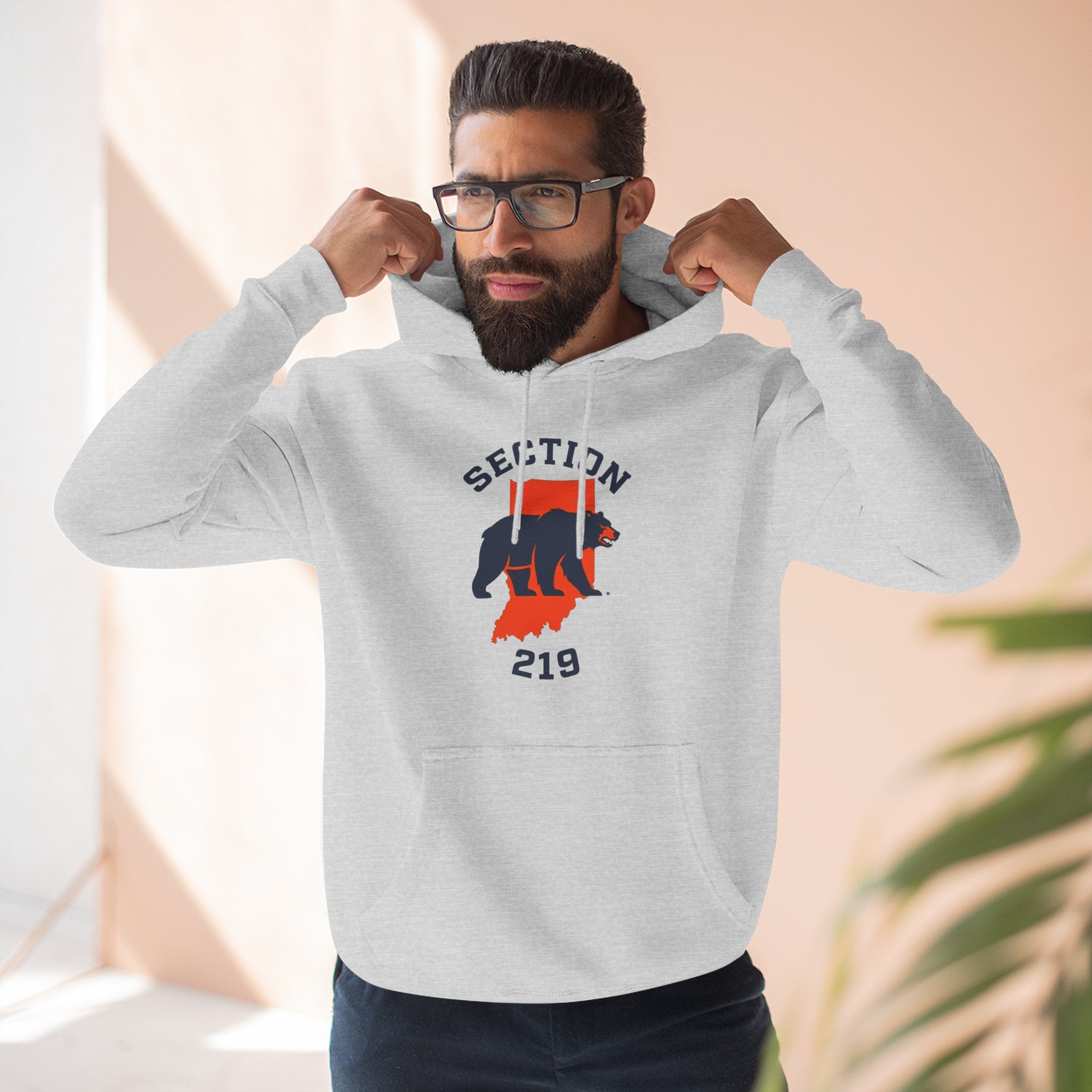Indiana Bears - Section 219 Gray Fleece Hoodie