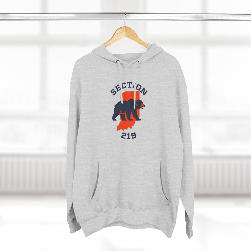 Indiana Bears - Section 219 Gray Fleece Hoodie