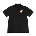 Black Indiana Bears men's sport polo, front view with chest logo