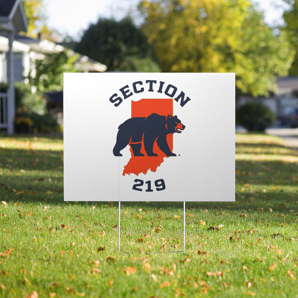 Indiana Bears - Section 219 Yard Sign